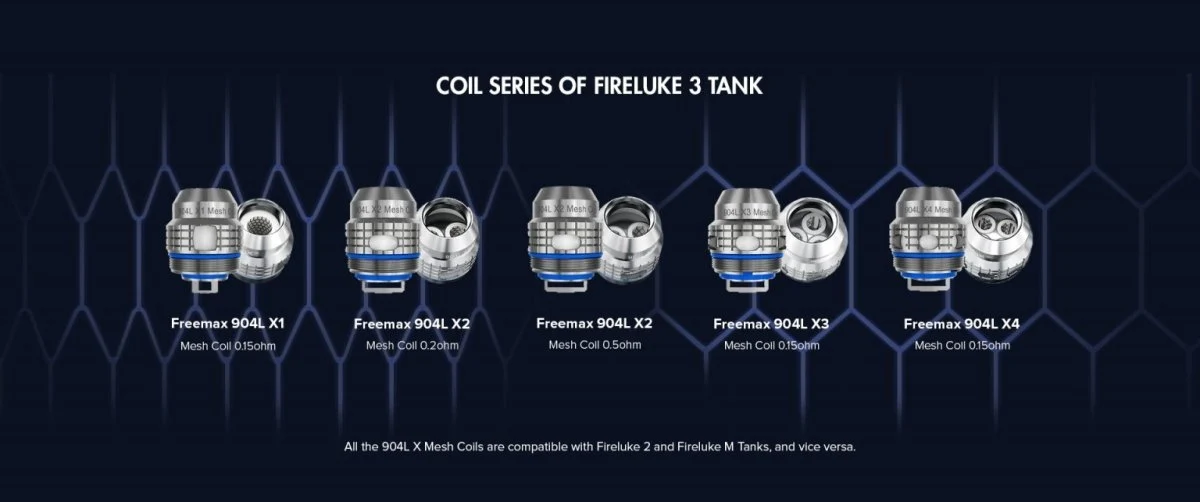 FreeMax 904L X Mesh Coils | From £6 - Image 2