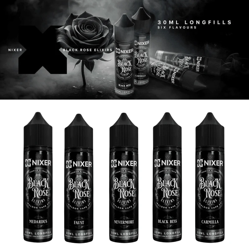 Black Rose Longfill + 3 Nic Salts | £4
