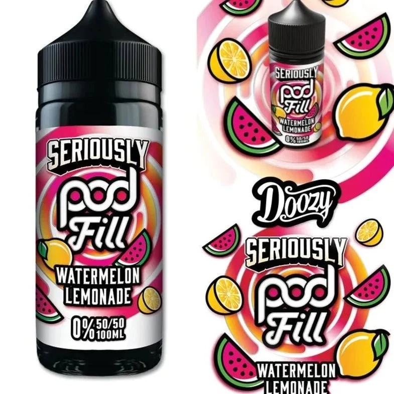 Seriously Pod Fill 50/50 Shortfill | 100ml + 2 Nics | £7